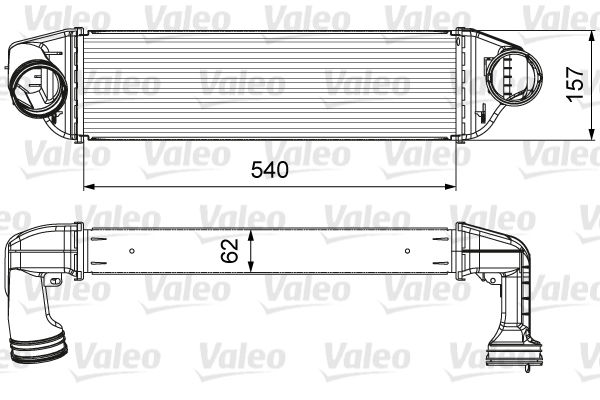 TURBO RADYATORU BMW N47 M57N2 E83 05 11-VALEO 818642-17513453726-17513421803