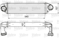 TURBO RADYATORU BMW N47 M57N2 E83 05 11-VALEO 818642-17513453726-17513421803