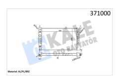 SU RADYATÖRÜ OPEL ASTRA F 1.4I 1.6I 1.8I 2.0I 91 AT AC BRAZING 590x358x32 1300148-KALE 371000-52459347-52459348-52455010-1300109