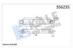 INTERCOOLER OPEL ANTARA 2.0CDTI 06 11-CHEVROLET CAPTIVA 2.0D 06 85MM AL/BRZ 572X97X85-KALE 356235-4805404-96629070