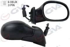 DIŞ DİKİZ AYNASI SAĞ C3 02 ELEKTRİKLİ ISITMALI KONVEKS 3 FİŞ VM-501ER-GVA-8149.FK