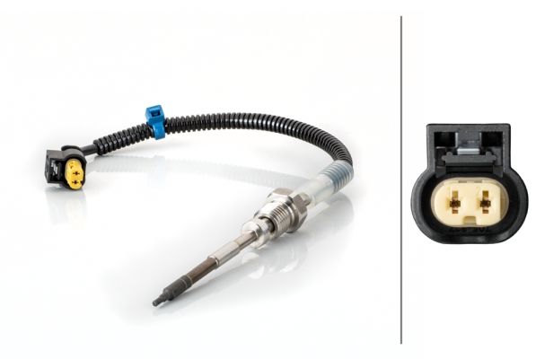 EGZOZ SICAKLIK SENSORU KAT. UZERINDE MERCEDES W204 C204 C218 W212 W166-HELLA 6PT014495041-A0009056504