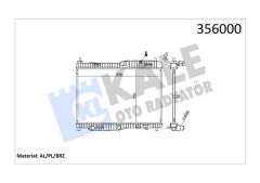 MOTOR RADYATORU FIESTA CB1 08 12 VI 08 1.4 EFI AT 1.4 1.6 OTOMATIK ŞANZIMAN 350 538 16-KALE 356000-8V518005FD-1775583-1775583