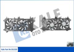FAN MOTORU DAVLUMBAZLI FIAT DOBLO 1.3 MJET 03 1.9JTD 01 EURO IV ÇİFT MOTORLU AC KLİMALI-KALE 351320-51755591