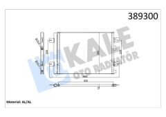 KLİMA KONDENSERİ DUSTER 10 SANDERO 08 LOGAN 10 1.2 16V-1.4-1.6-1.5DCI AL/AL 502x390x16-KALE 389300-8200741257