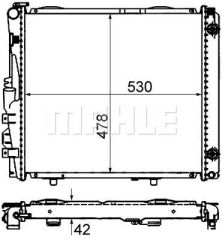 MOTOR SU RADYATORU MERCEDES W124 S124 C124 A124 KLIMALI-MAHLE CR290000S-A1245009003