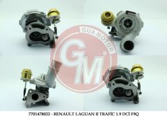 7701478022-TURBO LGN II-TRAFIC II-MASTER II-MGN 1.9 DCİ F9Q -MOVANO-VIVARO 1.9 DTİ-GUA-7701478022-7701472228-8200683854