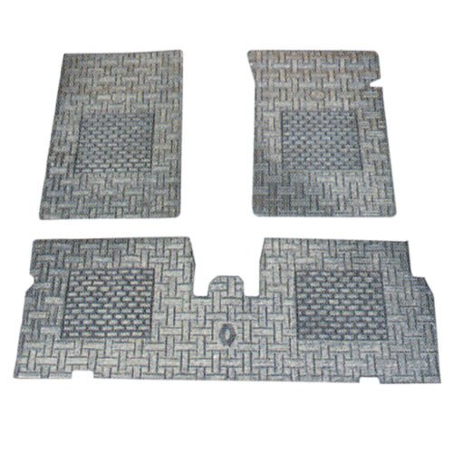 DEKORATİF PASPAS KAUÇUK/BEZLİ R19 GRİ-LEOPAR RBR106