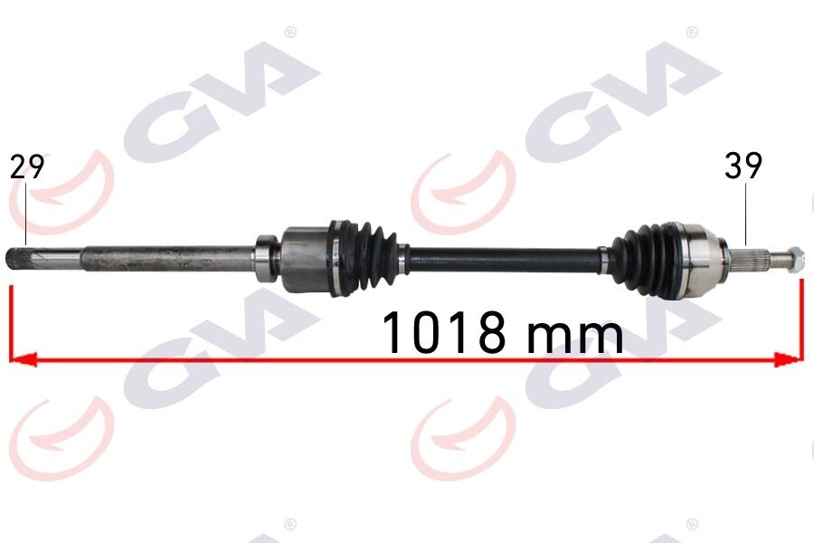 KOMPLE AKS SAĞ RENAULT TRAFİC III 1.6 DCİ 14- 1018mm-GVA 4419015-391005010R-93453895-4422670
