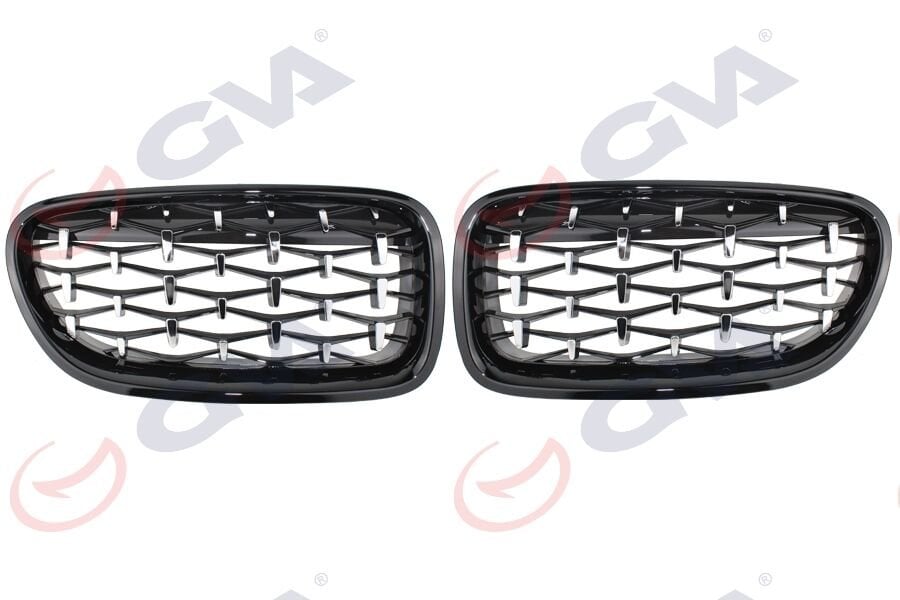 PANJUR SIYAH ÇERCEVE KENARLI KROM NOKTALI SET Z4 STYLE BMW F10 10 13-GVA 9104759-51137203649-650S2