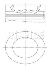 MOTOR PİSTON SEGMAN POLO-GOLF6-CADDY-JETTA-A3-LEON 79.51mm CAYA-CAYB-CAYC-CAYD-CFWA 1.2-1.6 TDI 0.50-MAHLE 028PI00121002-03L107065J