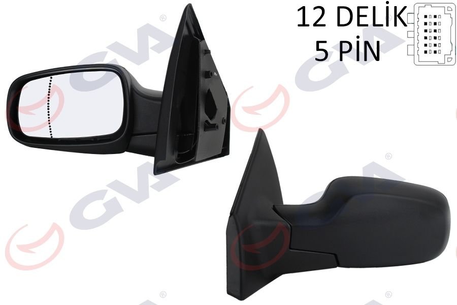 DIŞ DİKİZ AYNASI SOL CLIO 06 ELEKTRİKLİ ISITMALI ASFERİK 5 FİŞ VM-6136EHAL-GVA-7701061192