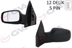 DIŞ DİKİZ AYNASI SOL CLIO 06 ELEKTRİKLİ ISITMALI ASFERİK 5 FİŞ VM-6136EHAL-GVA-7701061192