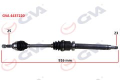 ÖN AKS KOMPLE SAĞ FIESTA V 1.4 TDCI 02 08 FUISON 1.4 TDCI FIESTA VII 08 12 1.25-1.4TDCI- 1..5 TDCI-1.6 TDCI 916mm-GVA 4437220-2S613B436AG-8V513B436AAE