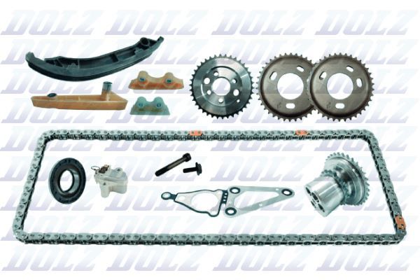 EKSANTRİK ZİNCİR SETİ TRANSIT V348 V363 RANGER 11- 2.2 155PS DISLILER DAHIL-DOLZ SKCF014-KTBK3Q6M000A1A-BK3Q6M000A1A-T199207