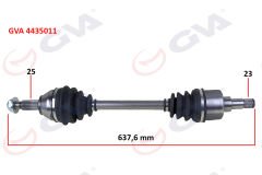 ÖN AKS KOMPLE SOL FORD FOCUS I 1.4 16V-1.6 16V-1.8 16V-1.8TDCI 98 04-GVA 4435011-XS4W3B437DB-1345864