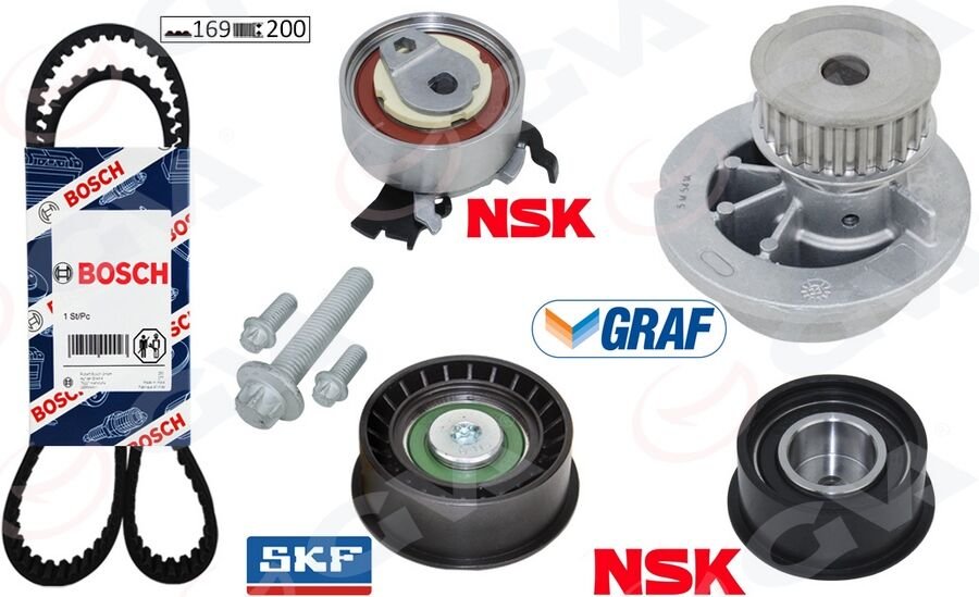 DEVİRDAİMLİ EKSANTRİK GERGİ KİTİ ASTRA F-CORSA B-VECTRA B 1.4i-1.6i-1.8i 16V X14XE-X16XEL-X18XE-GVA 59WPK9003-1-95516734-1606274-93180219-1629061
