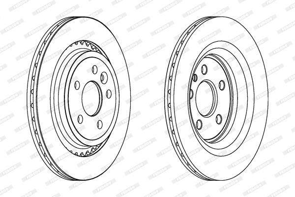 ARKA FREN AYNASI VOLVO S60 10 13 S80 II 08 13 V60 10 V70 08 XC70 07 13 302x5DL-FERODO DDF1681C-31341483-31277929-31471028-30769060