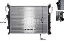 MOTOR SU RADYATORU MERCEDES S-CLASS M112 M272 W220 98 05-MAHLE CR304000S-A2205002403
