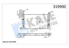 MOTOR SU RADYATORU MERCEDES SPRINTER B901 B904 96 06-KALE 0915011AB-A9015001800