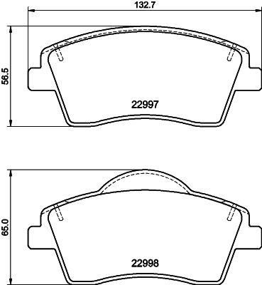 ÖN BALATA VOLVO XC40 1.5T3 2019 2.0 D3 D4 T2 T4 T5 B4 B5 2018 16 JANT FTE KIRMIZI KUTU-VALEO-31471409-31471410-32276932-32287456
