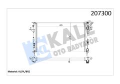 RADYATÖR LGN II 1.6-1.8-2.0-1.9 DCI AC MEK OTOM 670x399x26 2 SIRA AL SİSTEM-KALE 0529302AL-8200008764