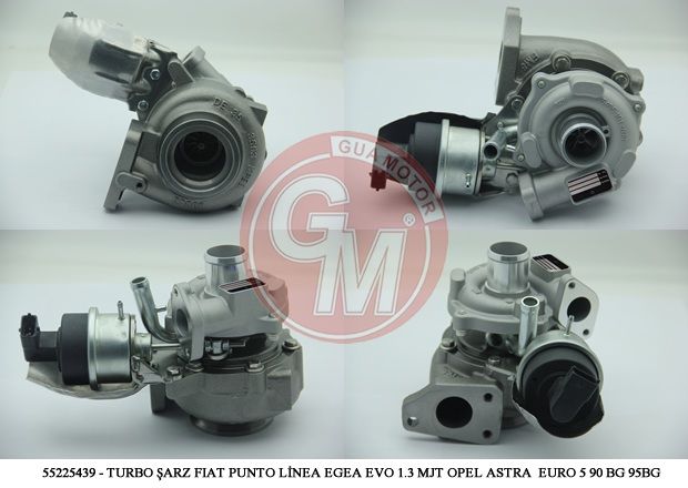 TURBO KOMPLE ASTRA J-CORSA D-MERIVA B-COMBO D-PALIO-ALBEA 1.3 MJTD-CDTI Start/Stop Teknolojisi 54359710027-54359700027 BORGWARNER-GUA-55225439-860164-95516200-55221160