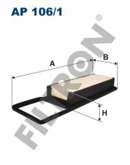 HAVA FİLTRESİ HONDA JAZZ II GD 1.2 İ-DSİ 78HP 03/02--FILTRON AP106.1-17220PWA003