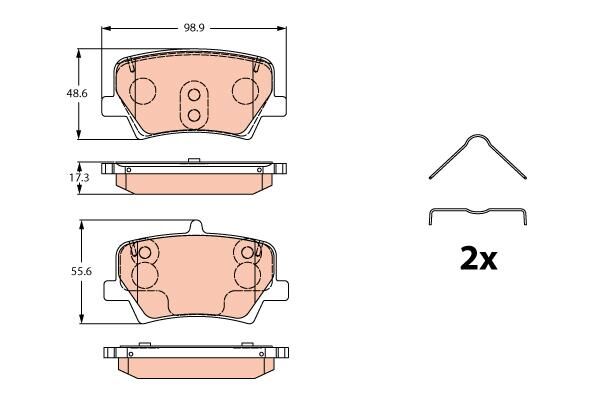 ARKA BALATA VOLVO XC40 D3 D4 T3 T4 T5 2018-TRW-31687033-31471471-32276934-32276933