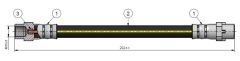 ARKA FREN HORTUMU 1 SERIES E81 E87 E88 04--CAVO C900330A-34306762838