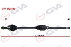 KOMPLE AKS SAĞ DUCATO-BOXER-JUMPER 2.2 MJTD-2.3 MJTD 06- 1142mm-GVA 4427030-1349785080-3273.PP-3273.PQ-71791003