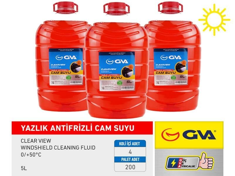 CAM SUYU 5 LT YAZLIK ANTİFRİZLİ 0/ 50C-GVA 9910316