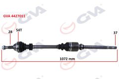 KOMPLE AKS SAĞ DUCATO-BOXER-JUMPER 2.5 D 94-02 14Q ABS Lİ 54DİŞ 1072mm-GVA 4427011-3273.CJ-3273.Q5-3273.Q8-3273.Q9