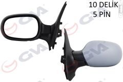 DIŞ DİKİZ AYNASI SOL CLIO 98 ELEKTRİKLİ ISITMALI ASTARLI ASFERİK 5 FİŞ VM-135EHPAL-GVA-7700415329-7701044382