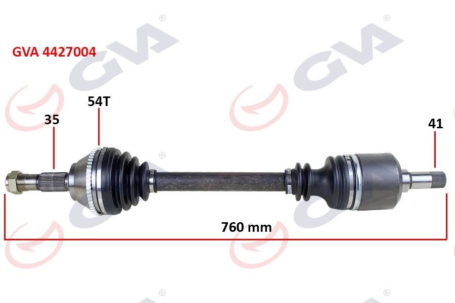 KOMPLE AKS SOL DUCATO-BOXER-JUMPER 2.5 D 94-02 18Q ABS Lİ 54DİŞ 762mm-GVA 4427004-3272.9K-3272.V5-3272.J7-1487937088