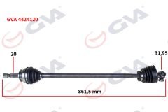 KOMPLE AKS SAĞ UNO 70 1.4i 94-00 861.5mm-GVA 4424120-7682656