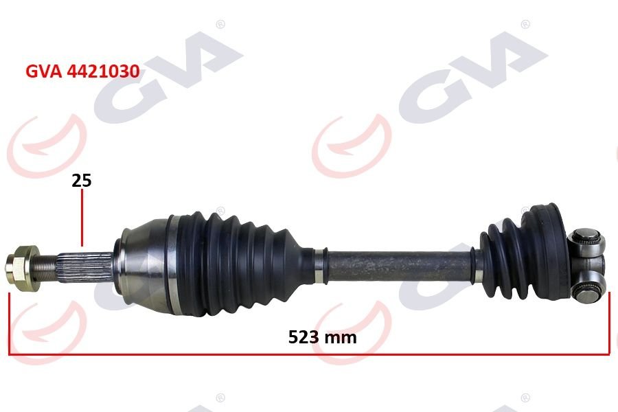 KOMPLE AKS SAĞ PALIO-ALBEA-DOBLO 1.3 MTJ 06 KISA TİP 523mm-GVA 4421030-51832278