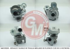 144113321R-TURBO KOMPLE KNG III 08 FLUENCE-CLIO III-MGN II-III-SCENIC II 1.5 DCİ 85 BG-GUA-144113321R