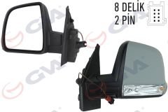 DIŞ DİKİZ AYNASI SAĞ DOBLO 11 MEKANİK SİNYALLİ TEK CAMLI KONVEKS VM-668PR-GVA 1029163-735528038