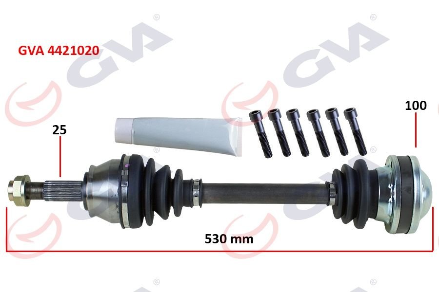 KOMPLE AKS SAĞ PALIO-ALBEA 1.3 MTJ 03-07 530mm-GVA 4421020-46801689