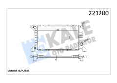 MOTOR SU RADYATORU TRANSIT T12 T15 92 98 1 SIRA ALB KISA TIP OLCU 600 331 34-KALE 0206151AB-92VT8005A1A-92VT8005AA