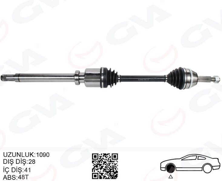 ÖN AKS KOMPLE SAĞ FORD TRANSIT V347 2.2TDCI 115PS -140PS 07 11-GVA 4432000-8C113B436AD-CC113B436BB-1512911