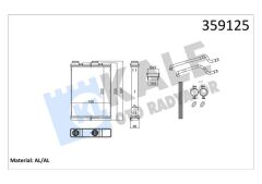 KALORİFER RADYATÖRÜ NISSAN QASHQAI II 1.5/1.6 DCİ-KALE 359125-271404EM0A