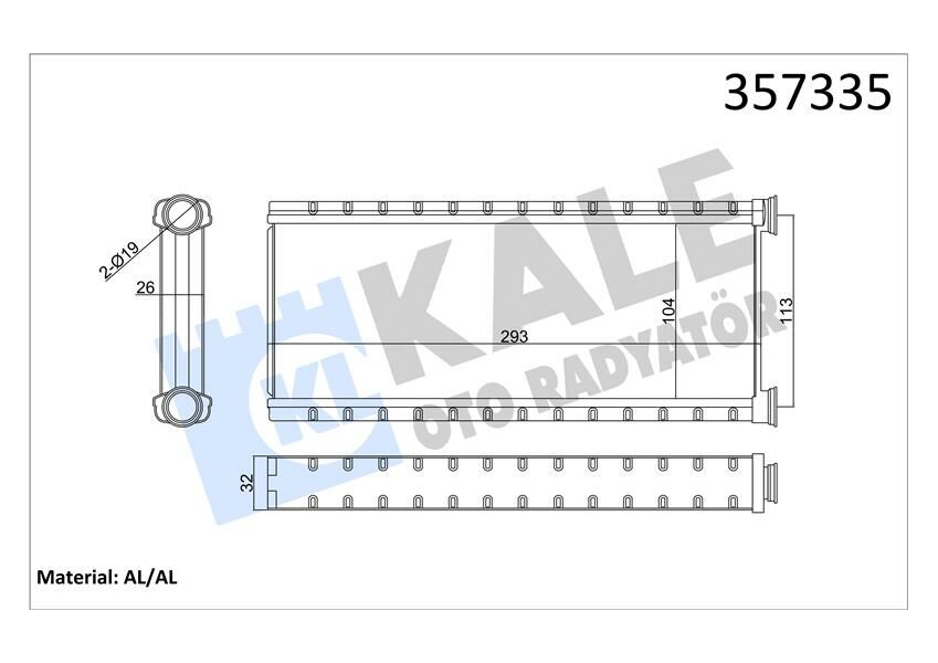 KLIMA RADYATORU 3008-5008-EXPERT IV-C4 PICASSO-JUMPY IV DW10-KALE 357335-9821299980-1609730580
