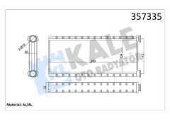 KLIMA RADYATORU 3008-5008-EXPERT IV-C4 PICASSO-JUMPY IV DW10-KALE 357335-9821299980-1609730580