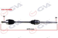 KOMPLE AKS SAĞ MASTER 3-MOVANO 2.3 DCİ 6 VİTES 10- 1076mm-GVA 4419030-391004255R-391009620R-8200842369