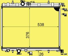 RADYATÖR 307 00 C4 04 1.4 16V-1.6 16V-PARTNER-BERLINGO 97 2.0 HDI 00 AC KLİMASIZ MEK 544x380x23-GVA 3143310-1331.LS-1330.N7-1330.F4-1330.82