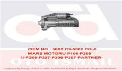 MARŞ MOTORU P106-P205 II-P206-P207-P306-P307-PARTNER-BERLINGO-C2-C3-C4-NEMO-SAXO-XSARA-VALEO-5802.C9-5802.CG-5802.N3
