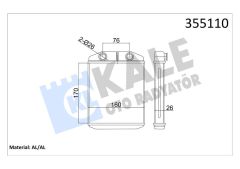 KALORİFER RADYATÖRÜ RENAULT CLIO IV 12 CAPTUR AL-PL-BRZ-KALE 355110-271151577R