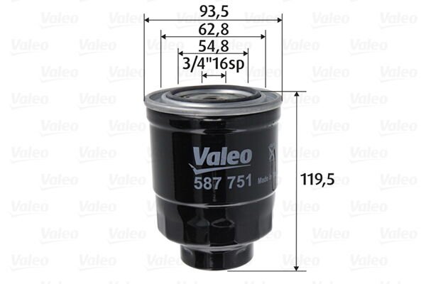 YAKIT FİLTRESİ TOYOTA AURIS I E150 1.4 D-4D 90HP 02/07--VALEO-2339026140